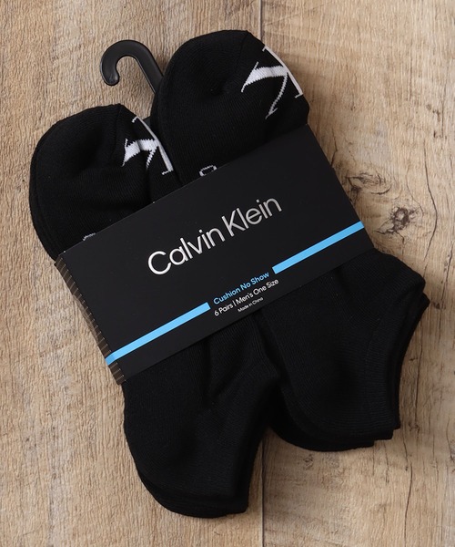 Calvin Klein（カルバン・クライン）の「【Calvin Klein/カルバンクライン】ワンポイントロゴ くるぶしソックス 6足セット（ソックス/靴下・メンズ・ブラック/マルチ/ホワイト・FREE）」の12枚目の写真