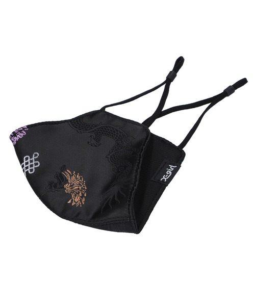 X-girl（エックスガール）の「CHINESE JACQUARD FACE MASK（マスク・レディース・マルチ・ONE SIZE）」の7枚目の写真