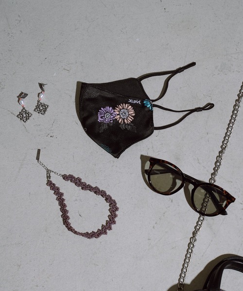 X-girl（エックスガール）の「CHINESE JACQUARD FACE MASK（マスク・レディース・マルチ・ONE SIZE）」の11枚目の写真