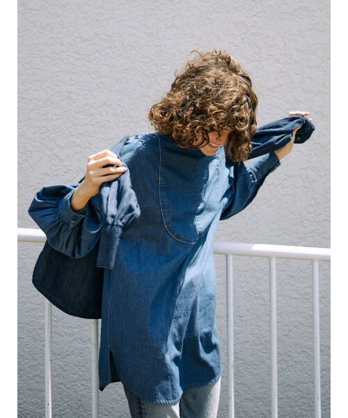 Ungrid(アングリッド)の「【10周年限定】オーガニックコットンデニムドレスシャツ(シャツ/ブラウス・レディース・ブルー/インディゴブルー・FREE)」の13枚目の写真