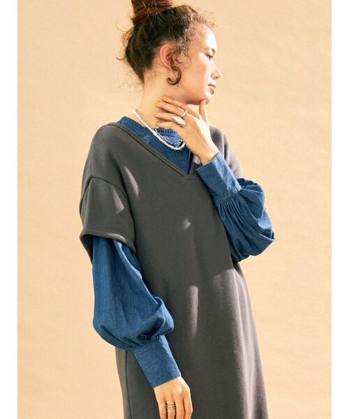 Ungrid(アングリッド)の「【10周年限定】オーガニックコットンデニムドレスシャツ(シャツ/ブラウス・レディース・ブルー/インディゴブルー・FREE)」の17枚目の写真