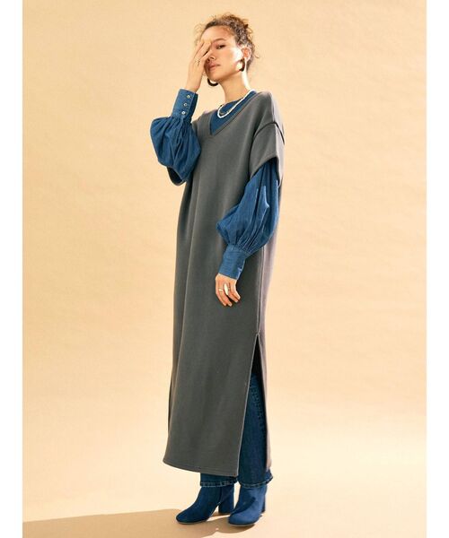 Ungrid(アングリッド)の「【10周年限定】オーガニックコットンデニムドレスシャツ(シャツ/ブラウス・レディース・ブルー/インディゴブルー・FREE)」の18枚目の写真