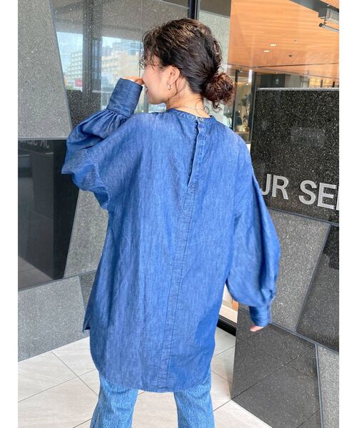 Ungrid(アングリッド)の「【10周年限定】オーガニックコットンデニムドレスシャツ(シャツ/ブラウス・レディース・ブルー/インディゴブルー・FREE)」の21枚目の写真