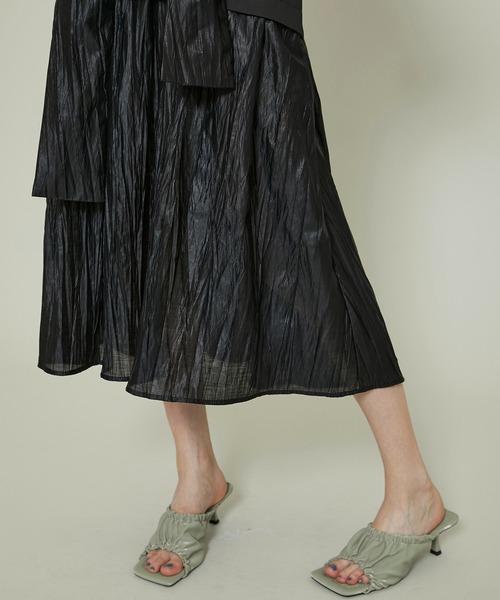 ELIN（エリン）の「【ELIN(エリン)】ポプリンボウアットドレス 12101-24-1106（ワンピース・レディース・ブラック・36）」の12枚目の写真