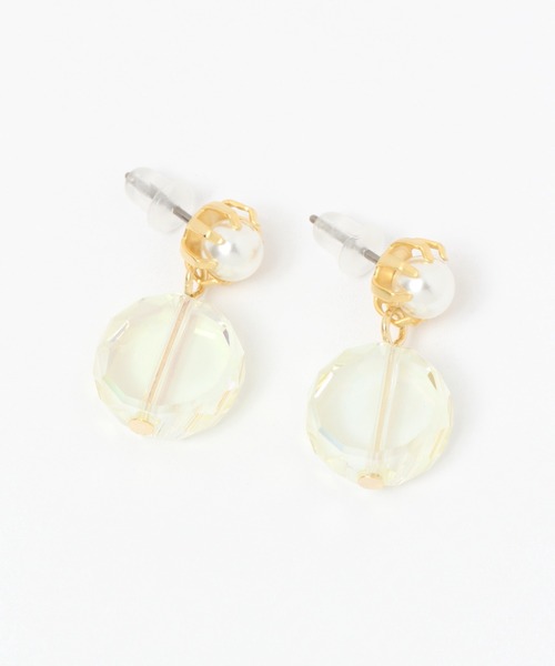 niko and...（ニコアンド）の「クリアラウンドプチピアス（ピアス（両耳用）・レディース・グレー/オレンジ/その他・0）」の3枚目の写真