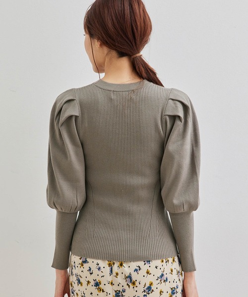 ROPE' PICNIC（ロペピクニック）の「袖ディティールニットプルオーバー（ニット/セーター・レディース・ブラック/ベージュ/ワイン/ブラウン系その他2・38）」の12枚目の写真