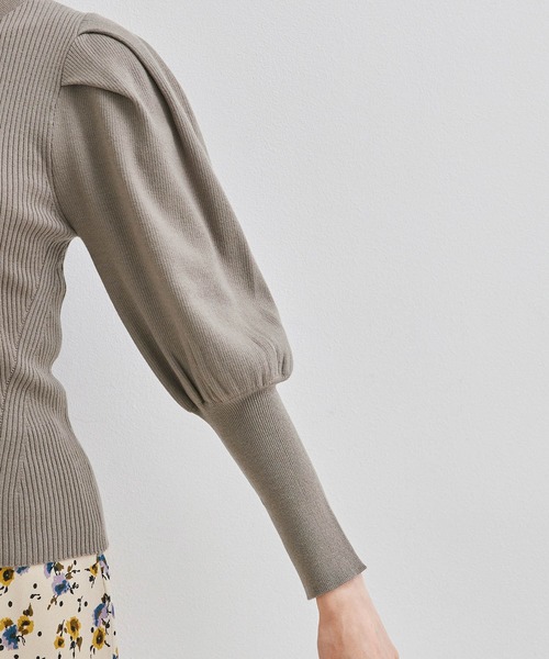 ROPE' PICNIC（ロペピクニック）の「袖ディティールニットプルオーバー（ニット/セーター・レディース・ブラック/ベージュ/ワイン/ブラウン系その他2・38）」の8枚目の写真