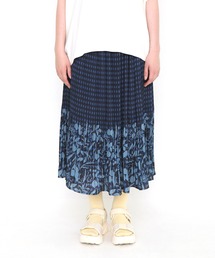 Design Tshirts Store graniph | プレスドフラワー｜ソフトプリーツスカート(スカート)