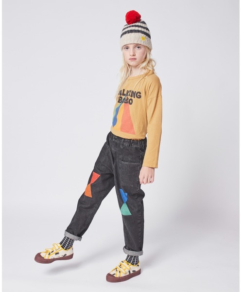 BOBO CHOSES（ボボショーズ）の「Talking Bobo Rainbow long sleeve T-shirt（Tシャツ/カットソー・キッズ・マスタード・8YEAR/2-3YEAR/4-5YEAR/6-7YEAR/10YEAR）」の3枚目の写真
