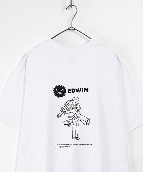 mii イラストプリント ホワイトシャツ イラストプリントTシャツ(トチハラユミ)(M ホワイト): トップス