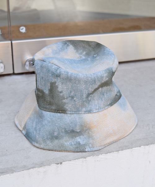 Marient(マリエント)の「タイダイバケットHat/ハット(ハット・レディース・グレー/ベージュ/ライトブルー・FREE)」の3枚目の写真