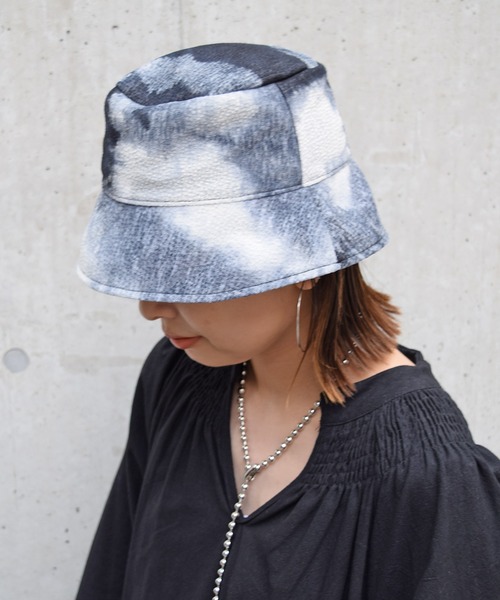Marient(マリエント)の「タイダイバケットHat/ハット(ハット・レディース・グレー/ベージュ/ライトブルー・FREE)」の4枚目の写真