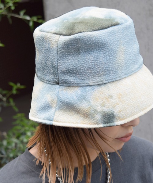Marient(マリエント)の「タイダイバケットHat/ハット(ハット・レディース・グレー/ベージュ/ライトブルー・FREE)」の5枚目の写真