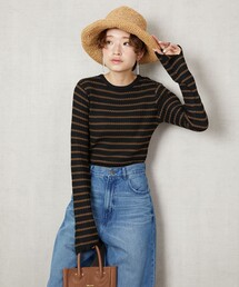 FREAK'S STORE | ▽【WEB限定】タックリブクルーネックプルオーバー(無地/ボーダー)(ニット/セーター)