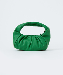 Rouge vif | 【AULENTTI】ギャザー2WAYバッグ(ハンドバッグ)