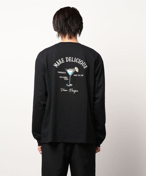 BACK NUMBER（バックナンバー）の「【BACK NUMBER】ビッグシルエット刺繍ロンＴ（Tシャツ/カットソー・メンズ・ホワイト/ブラック/ベージュ/ピンク/ブルー/ライトベージュ・M/L/XL）」の10枚目の写真