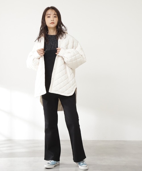 N.（N. Natural Beauty Basic）（エヌエヌナチュラルビューティーベーシック）の「前後２ＷＡＹシャーリングハイネックブラウス（シャツ/ブラウス・レディース・ブルー/モカ/ブラック系その他/ホワイト系その他/ブラック・MEDIUM）」の11枚目の写真