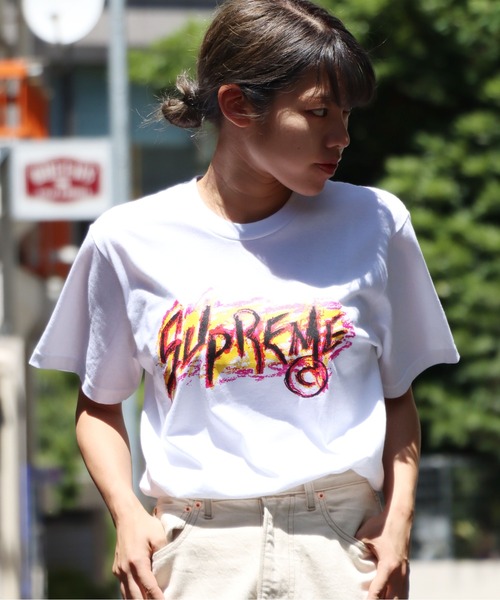 Supreme (シュプリーム)の「Supreme/シュプリーム SCRATCH TEE Tシャツ(Tシャツ/カットソー・メンズ・ネイビー/ヘザーグレー/コーラルピンク/ダークグリーン/バーガンディー/ブルー/ブラック/ホワイト・M/XL/S/L)」の2枚目の写真