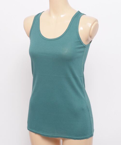 Luva TRAM（ルーバトラム）の「LUVA TRAM （ルーバトラム） テレコタンクトップ（タンクトップ・レディース・ピンク/ターコイズブルー/レモンイエロー・FREE）」の4枚目の写真