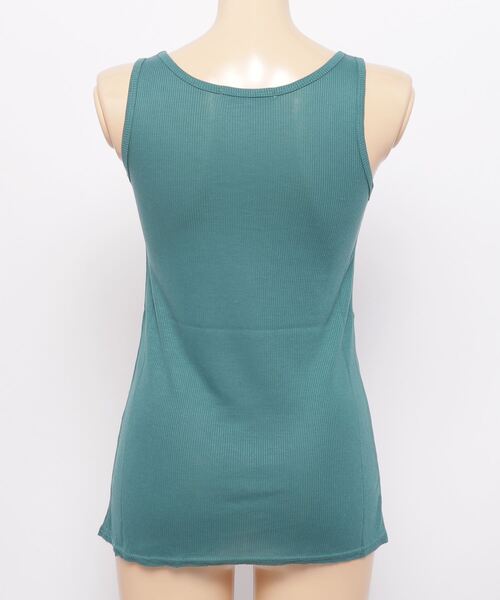 Luva TRAM（ルーバトラム）の「LUVA TRAM （ルーバトラム） テレコタンクトップ（タンクトップ・レディース・ピンク/ターコイズブルー/レモンイエロー・FREE）」の5枚目の写真