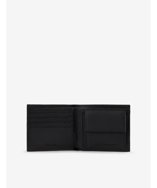 ARMANI EXCHANGE（アルマーニエクスチェンジ）の「【A|X アルマーニ エクスチェンジ】ロゴ　二つ折り財布（コインケース付）（財布・メンズ・ブラック/ダークグリーン・FREE）」の4枚目の写真