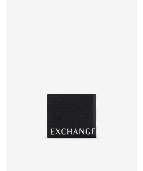 ARMANI EXCHANGE（アルマーニエクスチェンジ）の「【A|X アルマーニ エクスチェンジ】ロゴ　二つ折り財布（コインケース付）（財布・メンズ・ブラック/ダークグリーン・FREE）」の5枚目の写真