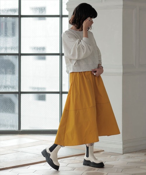 DONOBAN（ドノバン）の「サイドゴアホワイトブーツ（ブーツ・レディース・ホワイト・23.5cm/22.5cm/24.5cm）」の14枚目の写真