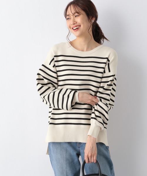 GLOBAL WORK（グローバルワーク）の「メルティードルマンプルオーバー/957991（ニット/セーター・レディース・ブラック/アイボリー/その他/ラベンダー/グレイッシュベージュ・MEDIUM/LARGE）」の17枚目の写真