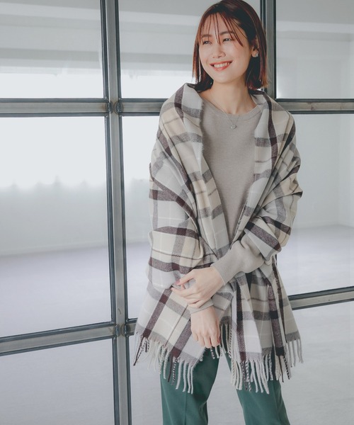 GLOBAL WORK（グローバルワーク）の「メルティードルマンプルオーバー/957991（ニット/セーター・レディース・ブラック/アイボリー/その他/ラベンダー/グレイッシュベージュ・MEDIUM/LARGE）」の12枚目の写真