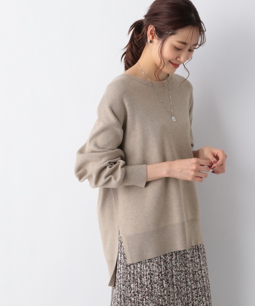 GLOBAL WORK（グローバルワーク）の「メルティードルマンプルオーバー/957991（ニット/セーター・レディース・ブラック/アイボリー/その他/ラベンダー/グレイッシュベージュ・MEDIUM/LARGE）」の18枚目の写真