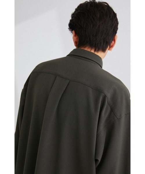 STYLEMIXER（スタイルミキサー）の「カルゼセットアップシャツ（シャツ/ブラウス・メンズ・ブラック/ネイビー/カーキ・MEDIUM/LARGE/X-LARGE）」の21枚目の写真