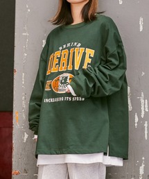 WEGO | WEGO/ヘビーウエイト チームロゴ刺繍BIGロンT(Tシャツ/カットソー)