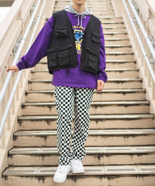 WEGO（ウィゴー）の「WEGO/ヘビーウエイト チームロゴ刺繍BIGロンT（Tシャツ/カットソー・メンズ・パープル系その他/ブラック/グリーン/ダークグリーン/ネイビー/パープル/グリーン系その他・MEDIUM/LARGE）」の18枚目の写真