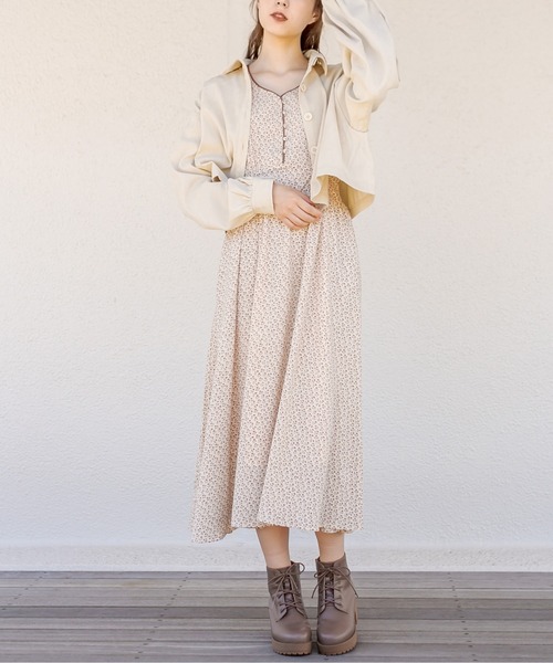 OLIVE des OLIVE（オリーブデオリーブ）の「クロップド丈シャツ（シャツ/ブラウス・レディース・ブラック/ベージュ/アイボリー・FREE）」の15枚目の写真