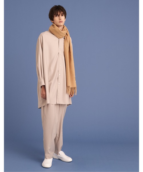 UP START(アップスタート)の「LONG SHIRTS/ロングシャツ(シャツ/ブラウス・メンズ・ブラック/グレー・FREE)」の1枚目の写真