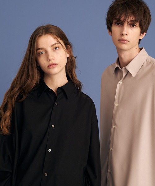 UP START(アップスタート)の「LONG SHIRTS/ロングシャツ(シャツ/ブラウス・メンズ・ブラック/グレー・FREE)」の3枚目の写真