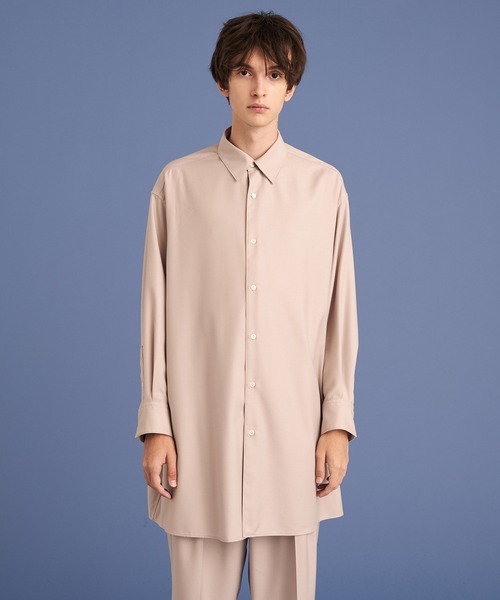 UP START(アップスタート)の「LONG SHIRTS/ロングシャツ(シャツ/ブラウス・メンズ・ブラック/グレー・FREE)」の16枚目の写真