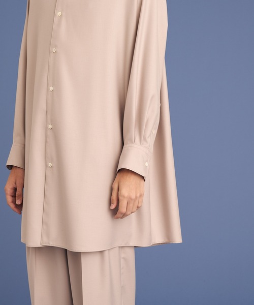 UP START(アップスタート)の「LONG SHIRTS/ロングシャツ(シャツ/ブラウス・メンズ・ブラック/グレー・FREE)」の21枚目の写真