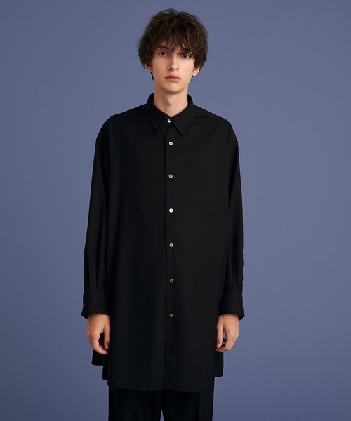 UP START(アップスタート)の「LONG SHIRTS/ロングシャツ(シャツ/ブラウス・メンズ・ブラック/グレー・FREE)」の11枚目の写真