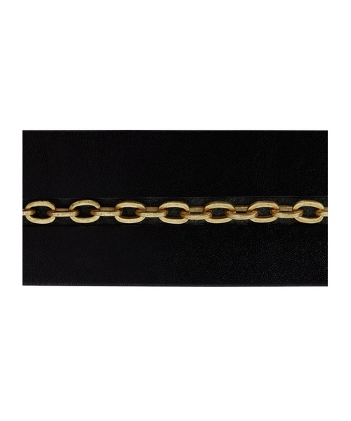 Ameri（アメリ）の「CHAIN UNION LEATHER BANGLE（バングル/リストバンド・レディース・ブラック/キャメル・FREE）」の7枚目の写真