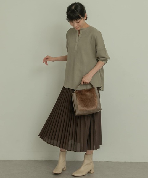 RODE SKO(ロデスコ)の「ELNA スクエアトゥプレーンブーツ∴(ブーツ・レディース・ブラック/ベージュ系その他・38/36/37)」の6枚目の写真