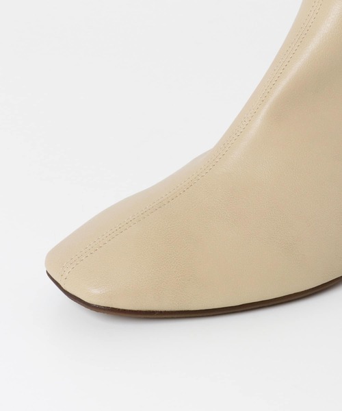 RODE SKO(ロデスコ)の「ELNA スクエアトゥプレーンブーツ∴(ブーツ・レディース・ブラック/ベージュ系その他・38/36/37)」の8枚目の写真
