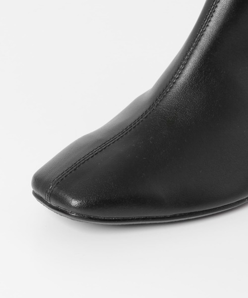 RODE SKO(ロデスコ)の「ELNA スクエアトゥプレーンブーツ∴(ブーツ・レディース・ブラック/ベージュ系その他・38/36/37)」の11枚目の写真