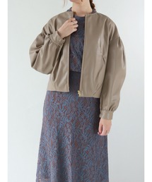 Te chichi | フェイクレザーボリュームスリーブブルゾン(ブルゾン)