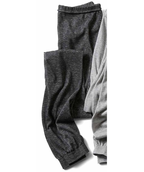 IEDIT(イディット)の「IEDIT シルク混のやわらかなレギンス(レギンス/スパッツ・レディース・ライトグレー/ベージュ/チャコール・1/2)」の3枚目の写真