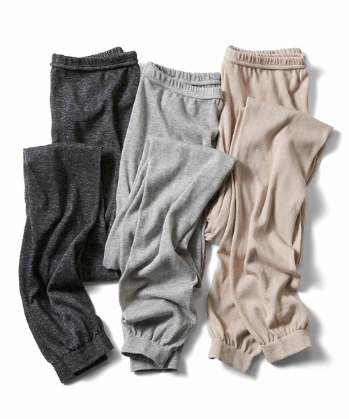 IEDIT(イディット)の「IEDIT シルク混のやわらかなレギンス(レギンス/スパッツ・レディース・ライトグレー/ベージュ/チャコール・1/2)」の7枚目の写真