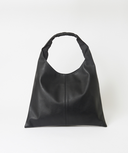 MYSELF ABAHOUSE（マイセルフアバハウス）の「ヴィーガンレザー ビッグ トートバッグ（トートバッグ・メンズ・ブラック/ネイビー/グレー・フリー）」の2枚目の写真