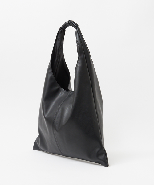 MYSELF ABAHOUSE（マイセルフアバハウス）の「ヴィーガンレザー ビッグ トートバッグ（トートバッグ・メンズ・ブラック/ネイビー/グレー・フリー）」の7枚目の写真