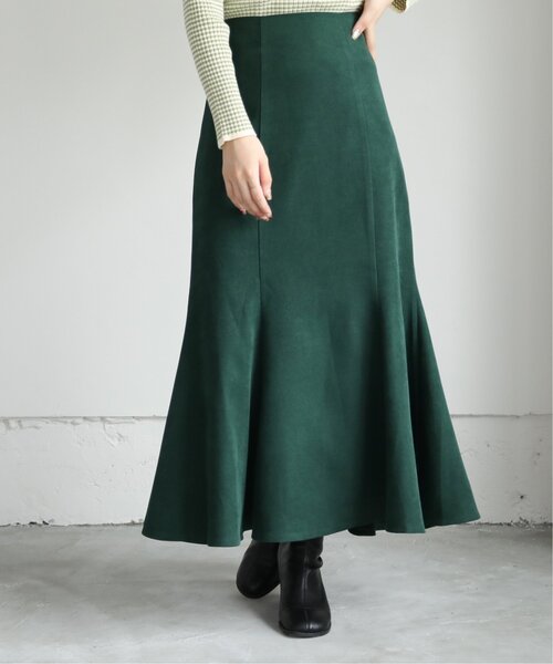 RAY CASSIN（レイカズン）の「ツイル起毛マーメイドスカート（スカート・レディース・ブルー/モスグリーン/グレイッシュベージュ・FREE）」の9枚目の写真