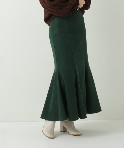 RAY CASSIN（レイカズン）の「ツイル起毛マーメイドスカート（スカート・レディース・ブルー/モスグリーン/グレイッシュベージュ・FREE）」の16枚目の写真